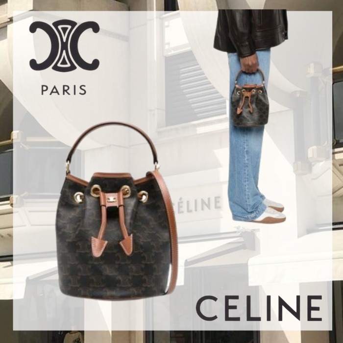 関税送料込 CELINE クララ バッグ トリオンフ キャンバス