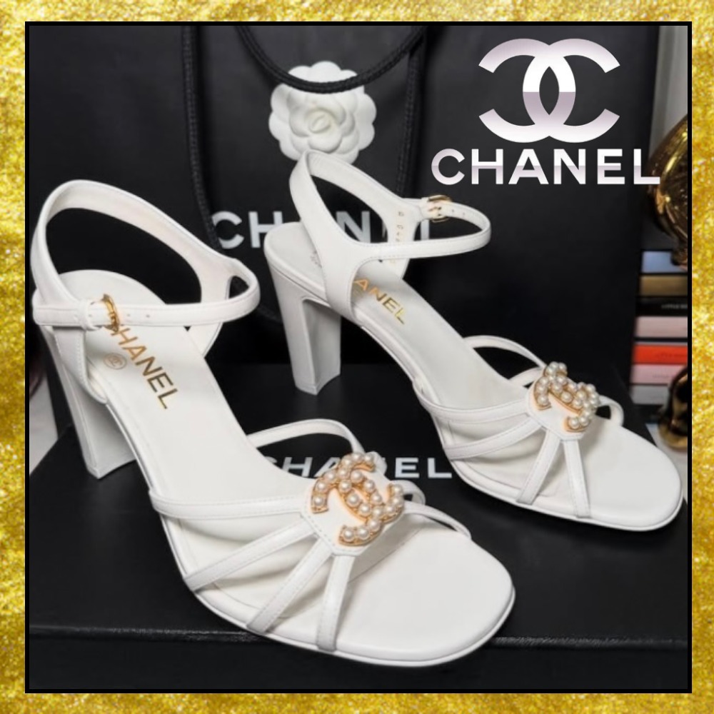 チェーンがオシャレな♪ ≪CHANEL≫ 丸眼鏡 ゴールド＆ブラック
