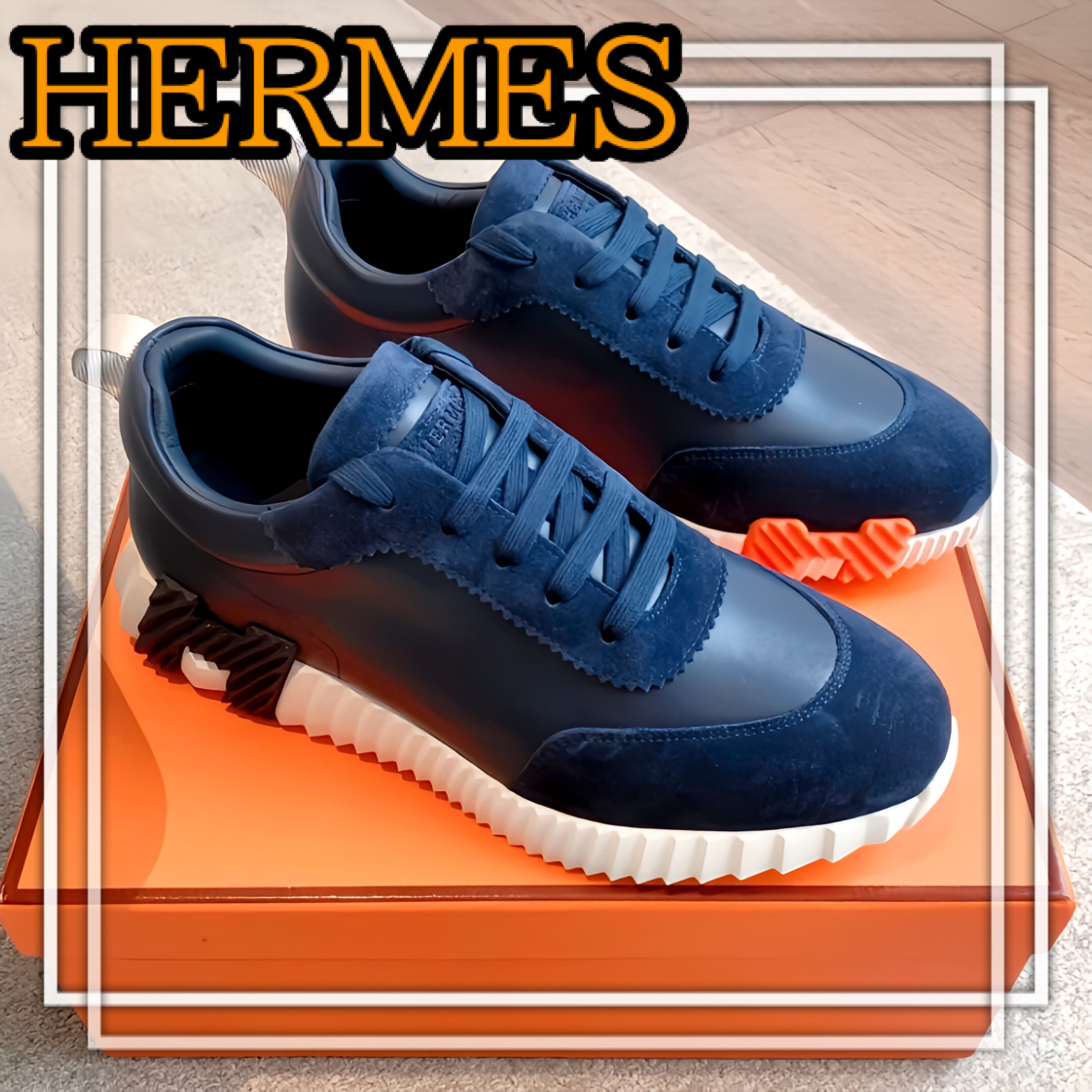 【遊び心溢れる♪】HERMES《バウンシング》スニーカー