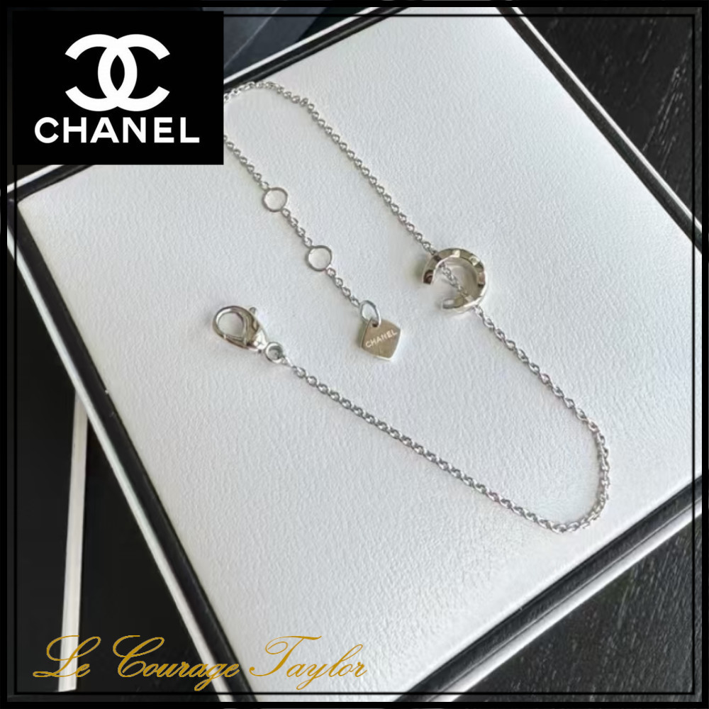 ホワイトゴールド♪【CHANEL】COCOブレスレット