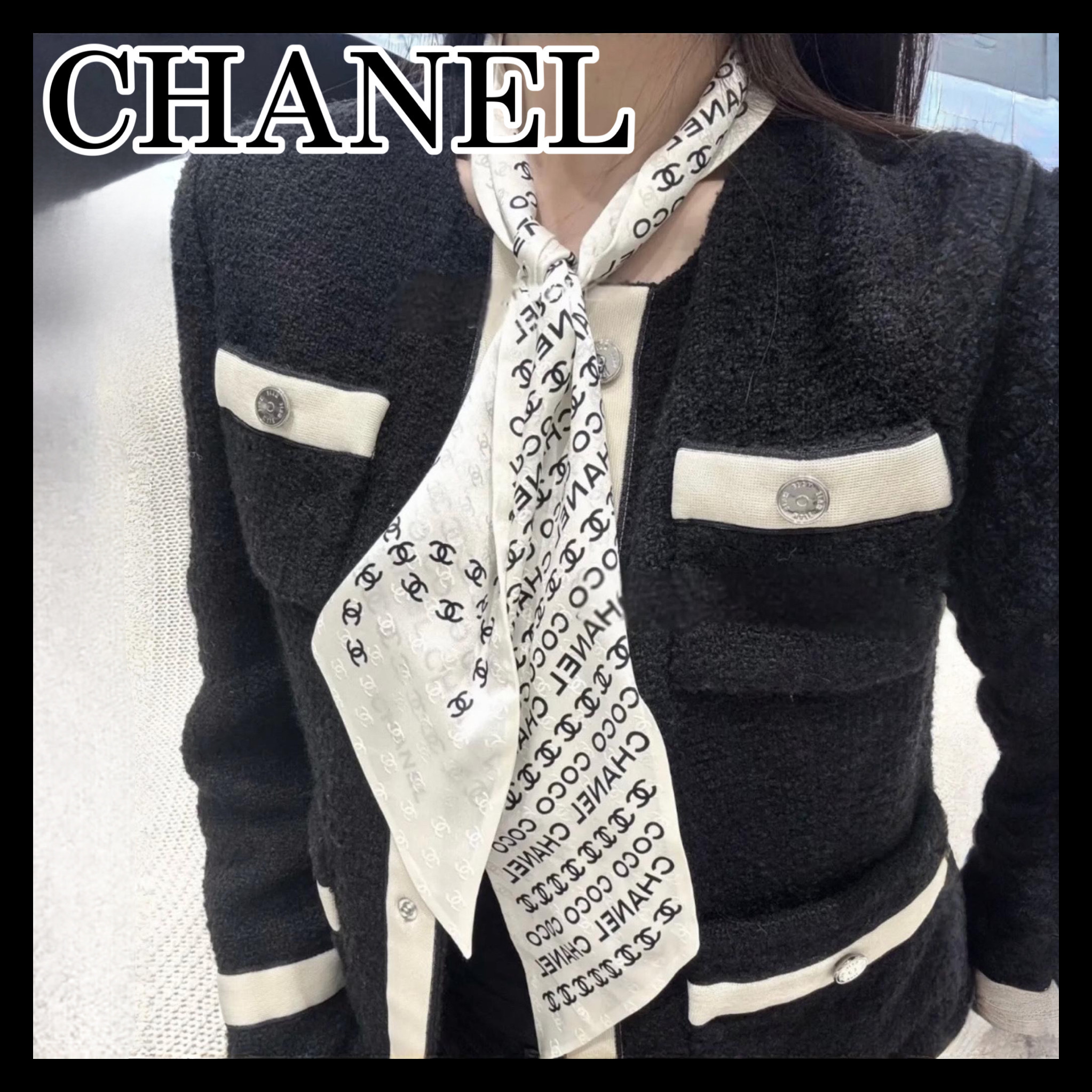 《どこに巻いてもエレガント溢れる♪》25S限定★CHANEL スカーフ