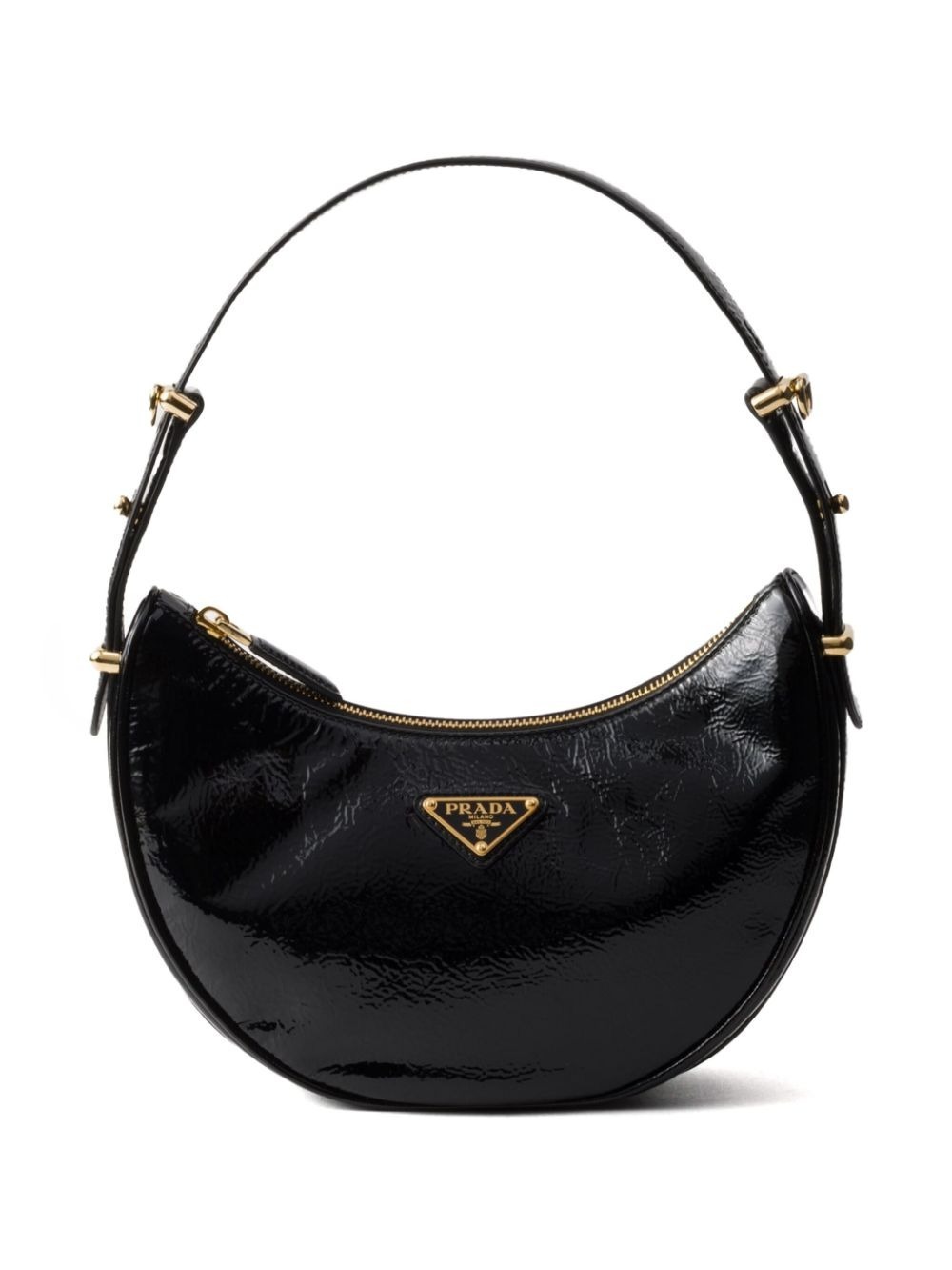 関税なし 送料無料 Black Naplak Arqua Handbag