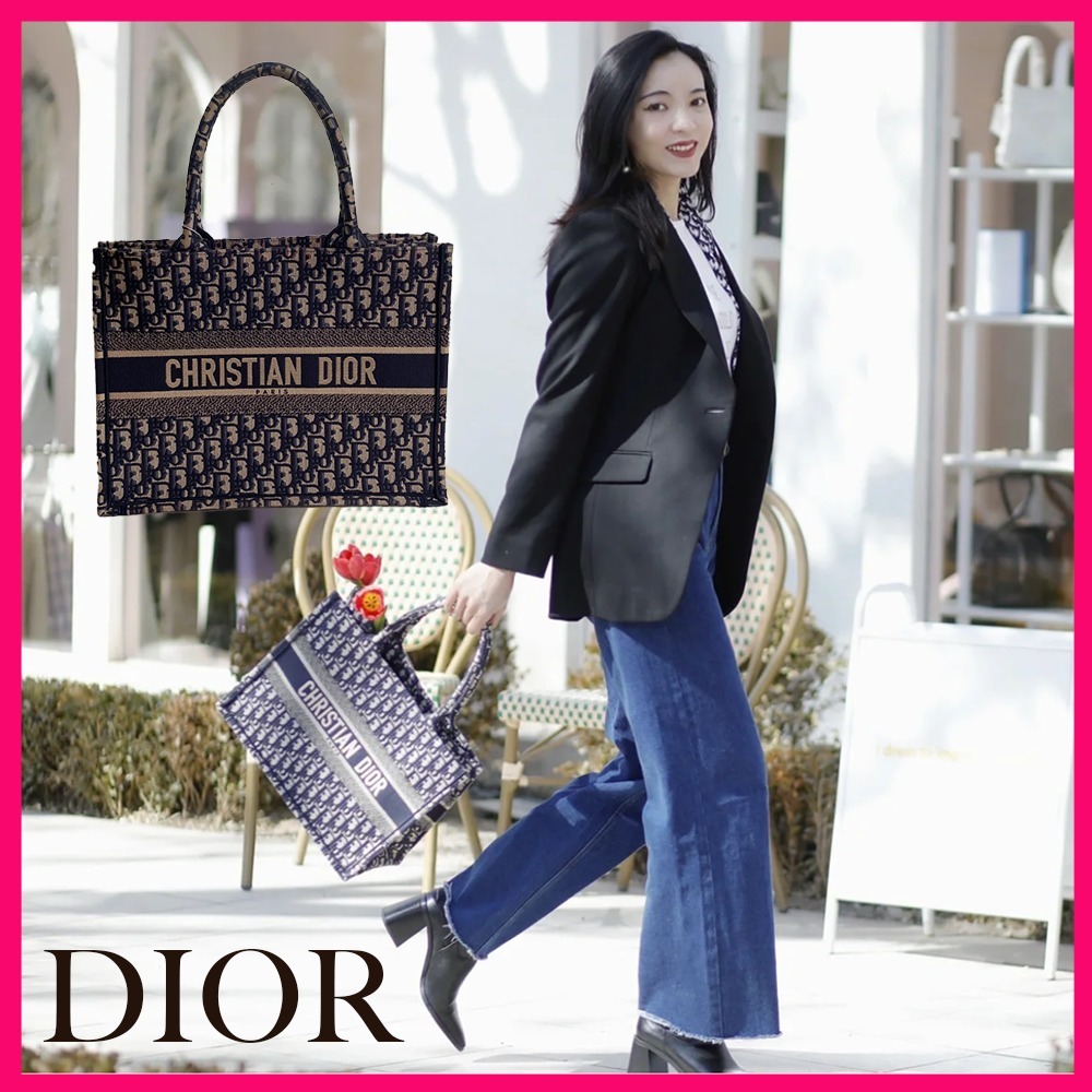【大人気☆】Dior Book Tote バッグ ミディアム