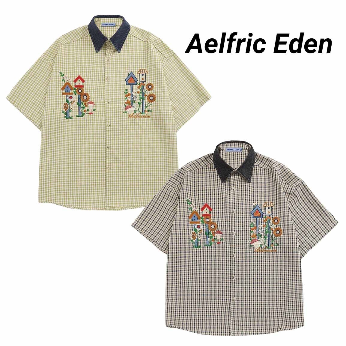 ◆Aelfric Eden◆Embroidery 半袖シャツ 2color 送料込