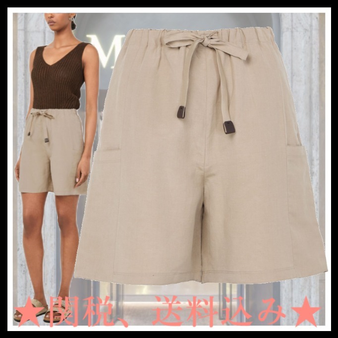 ★Max Mara★Quebec リネン＆シルク ショートパンツ