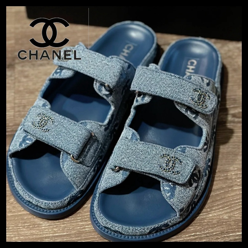 【涼しげで可愛い♪】CHANEL 25ss ダッド サンダル