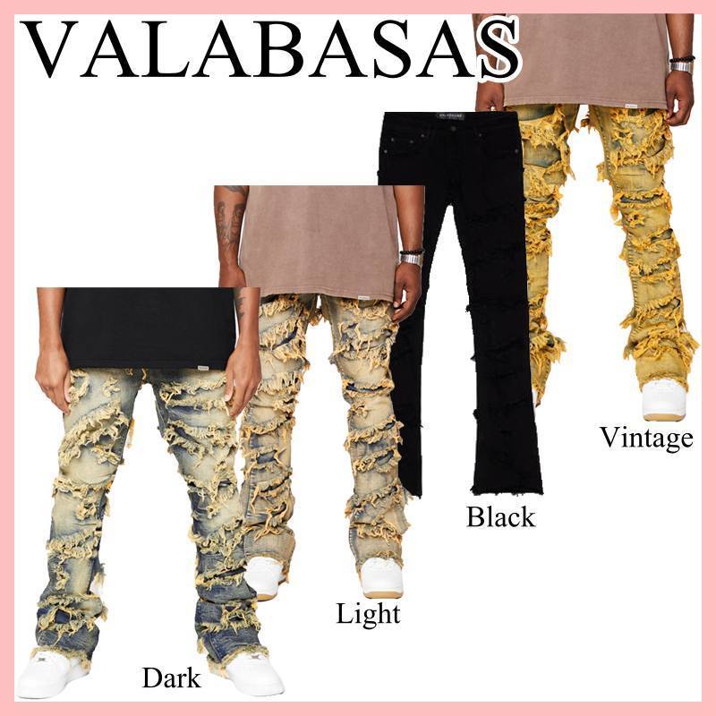 VALABASAS EYEORE STACKED フレア ジーンズ 4色 送料込み