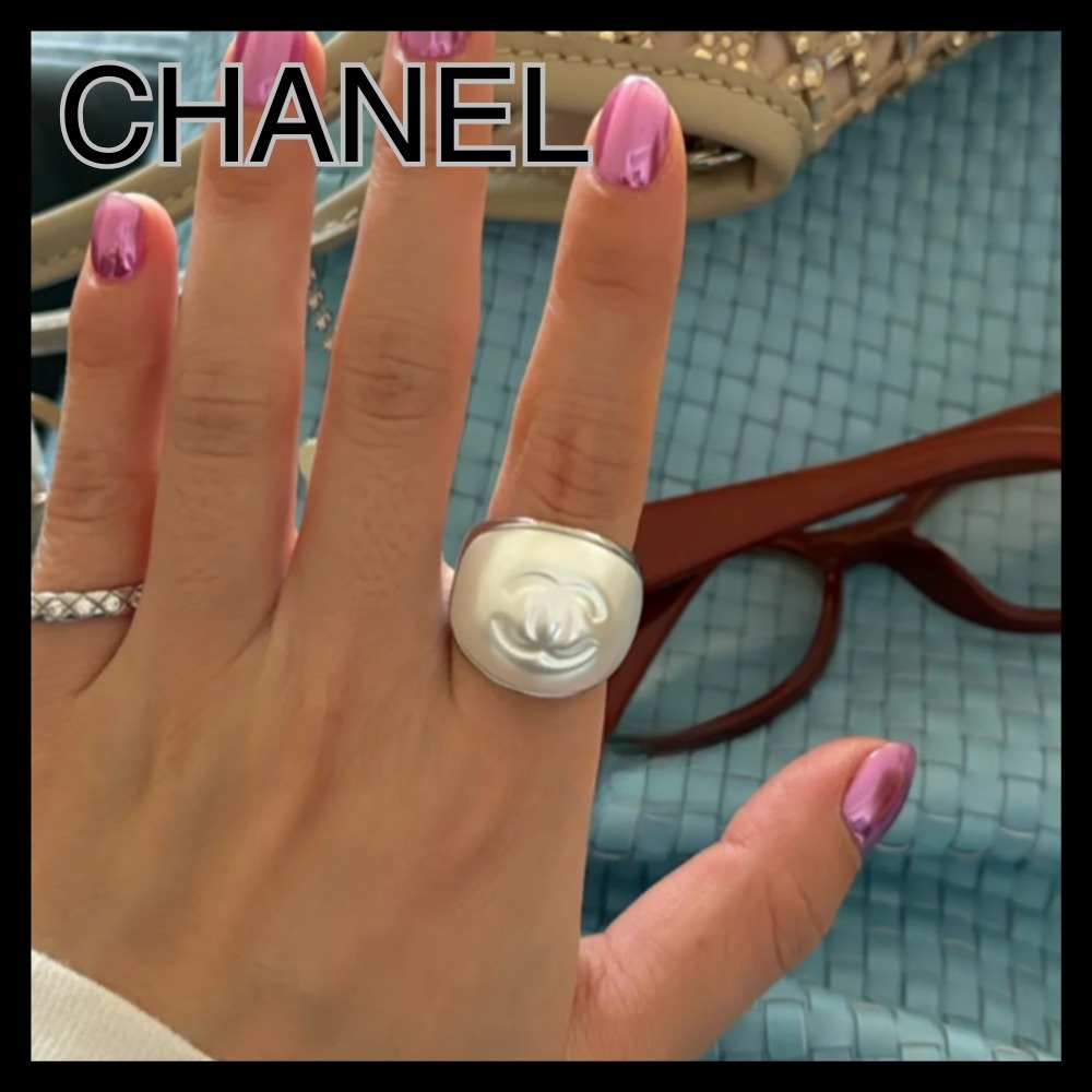 【ころんと可愛い♪】CHANEL リング 指輪 パール