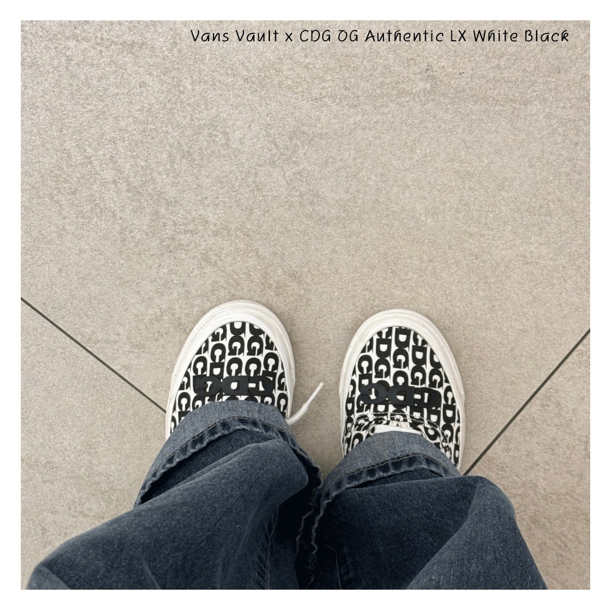 ♥ Vans Vault x CDG OG Authentic LX White Black