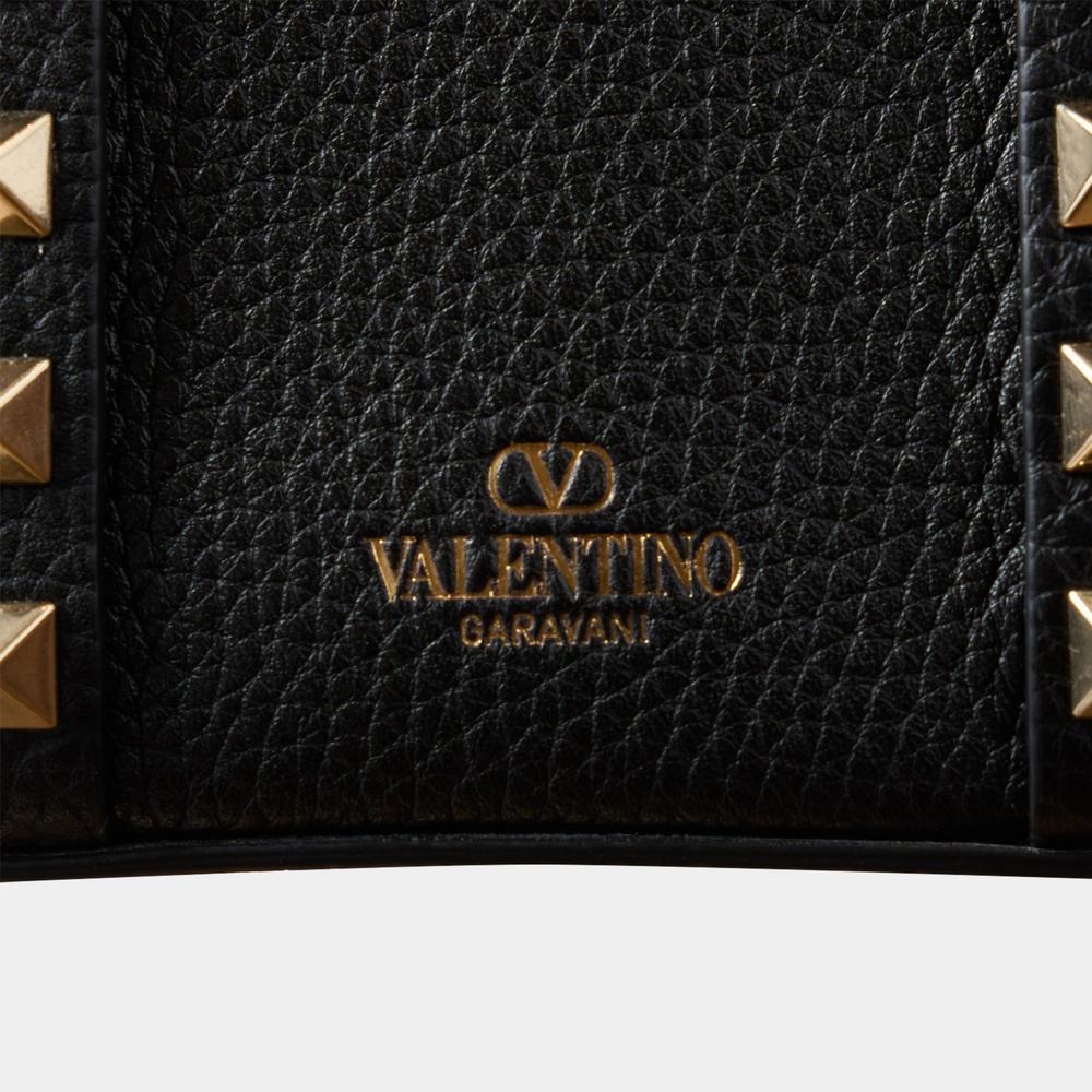《VALENTINO》 ロックスタッド チェーン トートバッグ