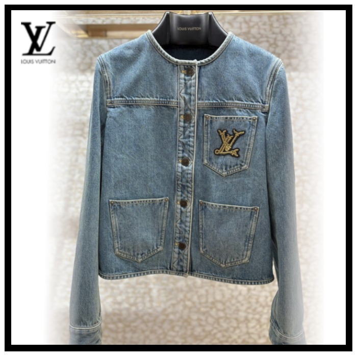 Louis Vuitton《 デニム フィットジャケット》ブルー DHL 直営店