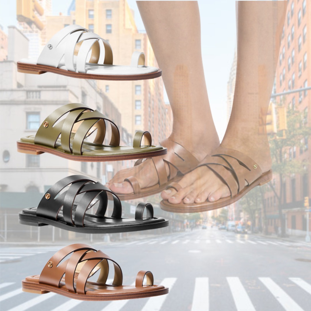 【大注目】Michael Kors ☆ 高級感のある Nora Leather Sandal