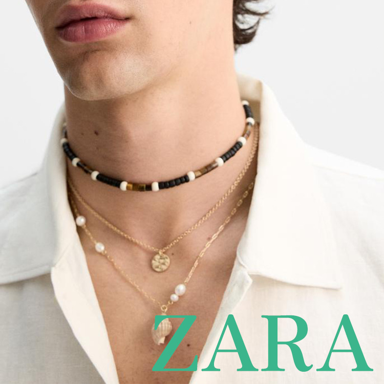 【ZARA】コンビネーションネックレス 3個セット 8435/422/330
