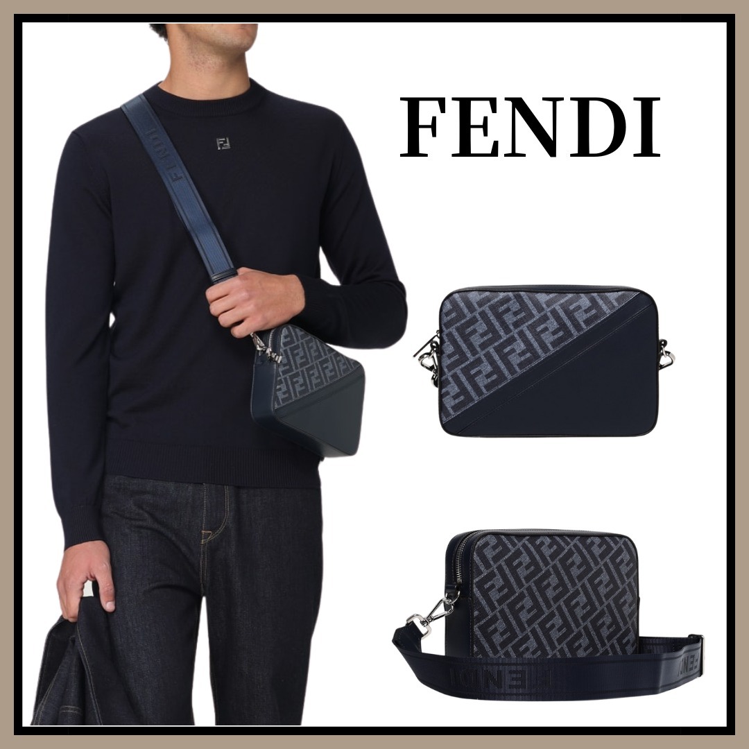 FENDI フェンディ FFキャンバス ショルダーバッグ カメラケース