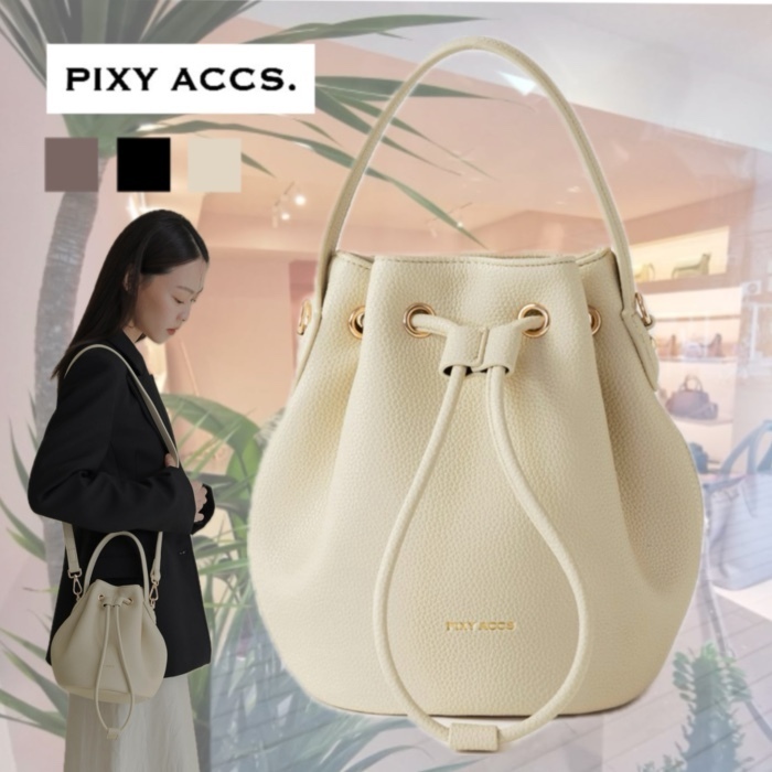 [pixy accs.] ランダムコンターバケットバッグ 2way 送料込み