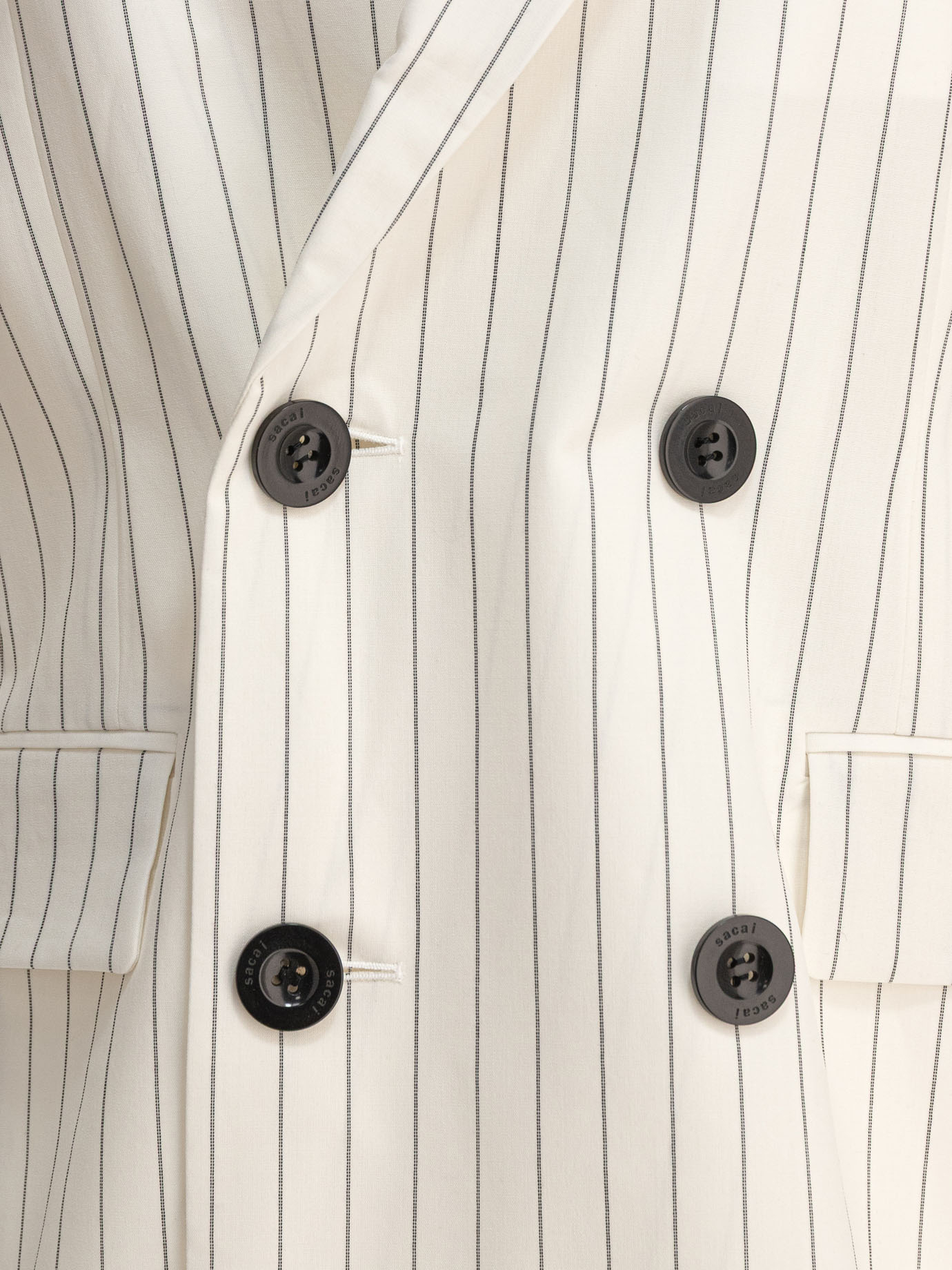 【sacai】ウールシルクスーツ×ナイロンツイルジャケット sacai】ウールシルクスーツ×ナイロンツイルジャケット (sacai