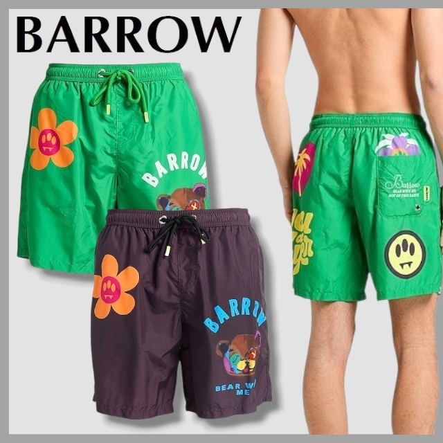 BARROW* バロウ ブランドロゴ スイムウェア ボクサー水着 送関込