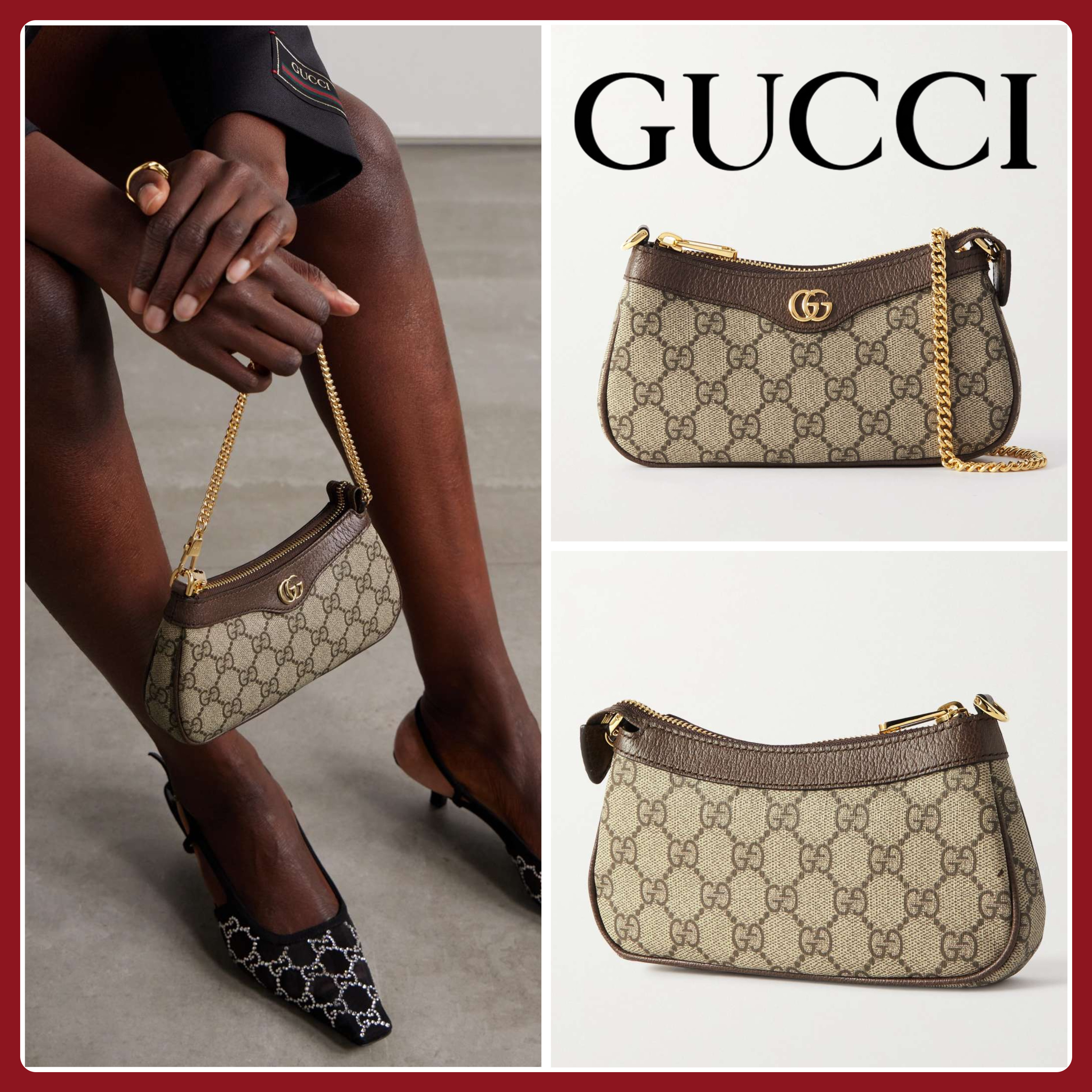 【関税込み】☆GUCCI☆ オフィディア レザーショルダーバッグ