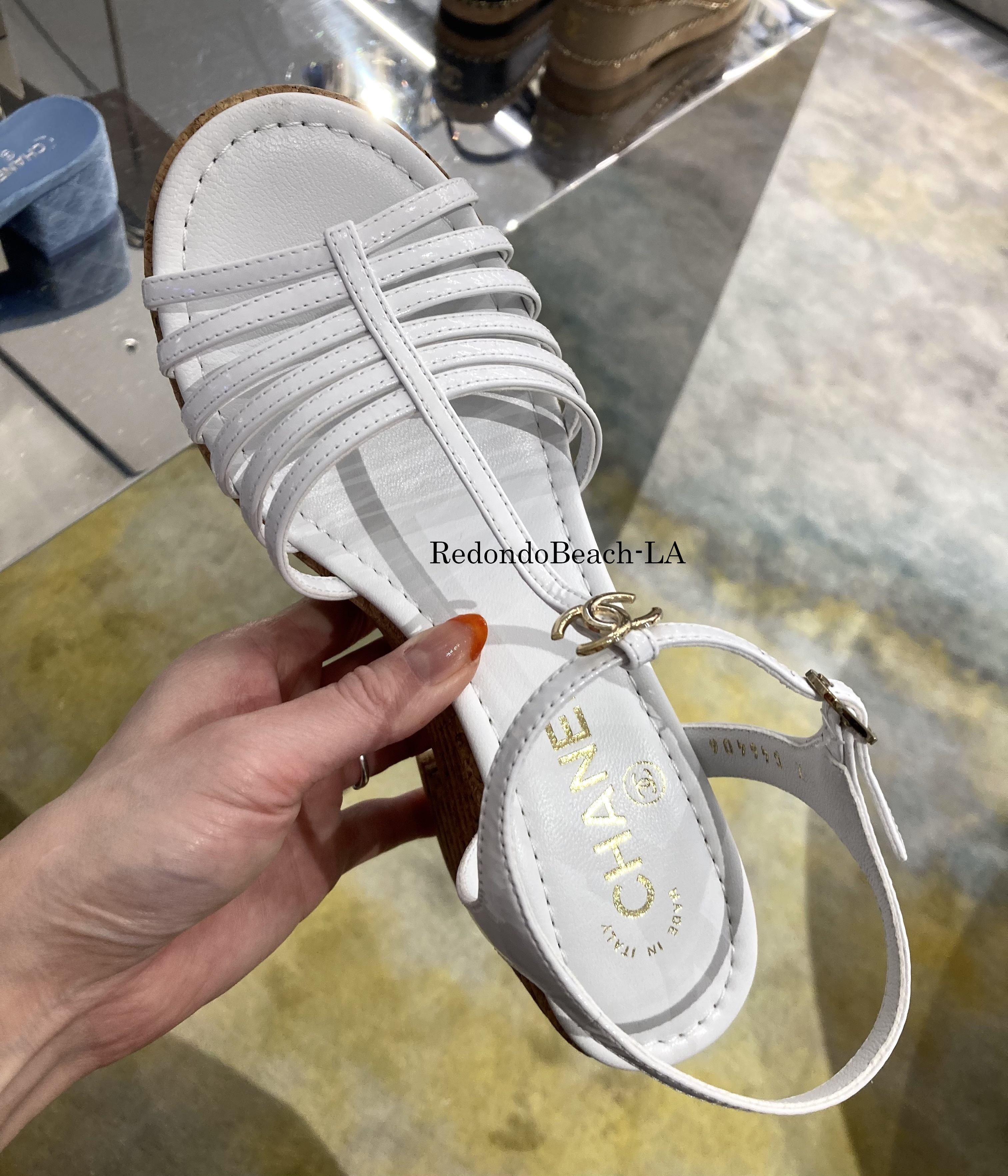 【麦わら帽子に合わせて可愛い】★CHANEL★サンダル★厚底 麦わら帽子に合わせて可愛い】☆CHANEL☆サンダル☆厚底 (CHANEL
