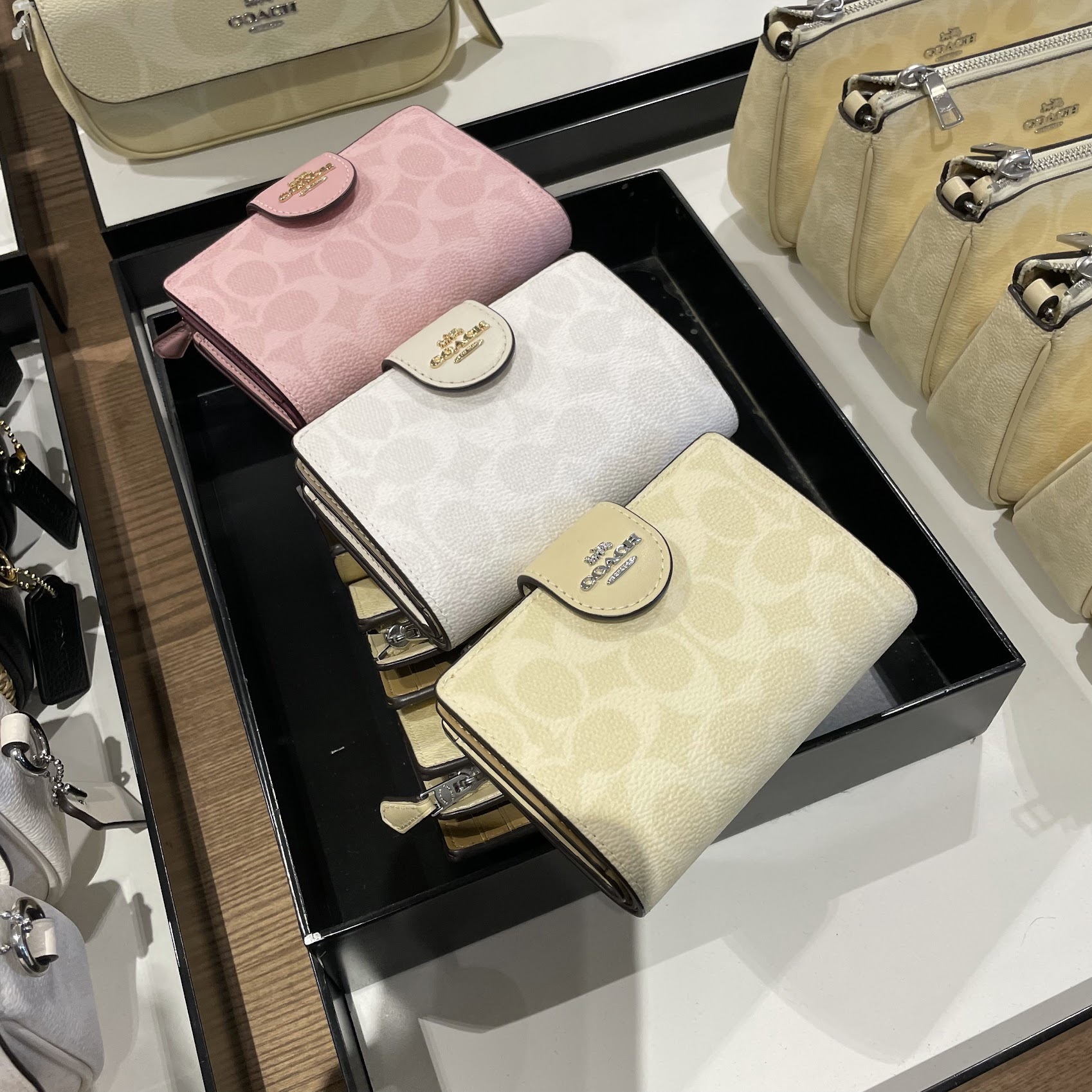春の新作 COACH◆ID ミディアム コーナー ジップ CW786