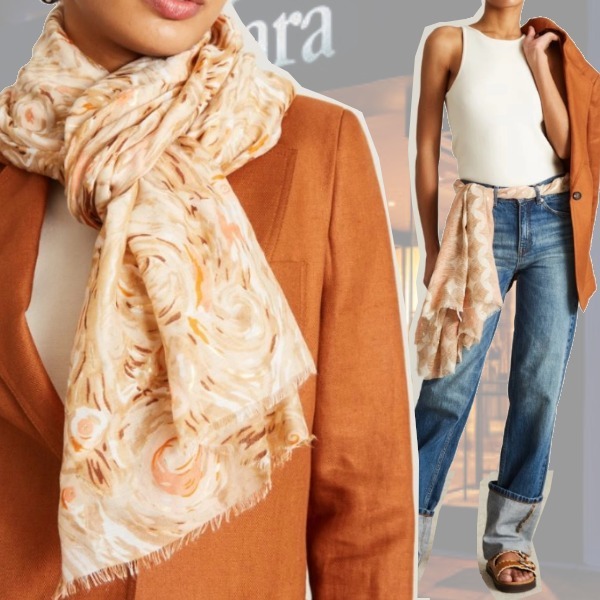 DT MaxMara ★ ラメモチーフ スカーフ ARICCIA 2色
