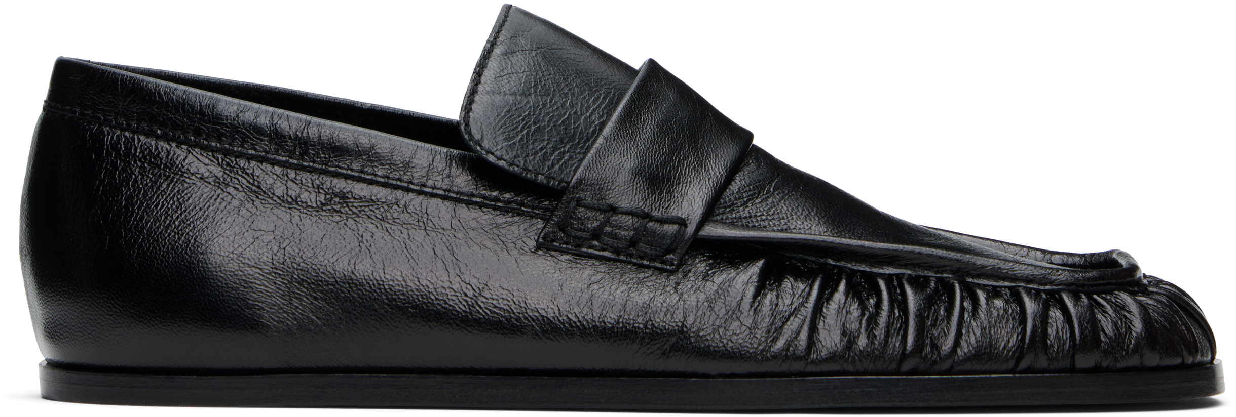 【関税込み】Jil Sander ブラック レザー ローファー