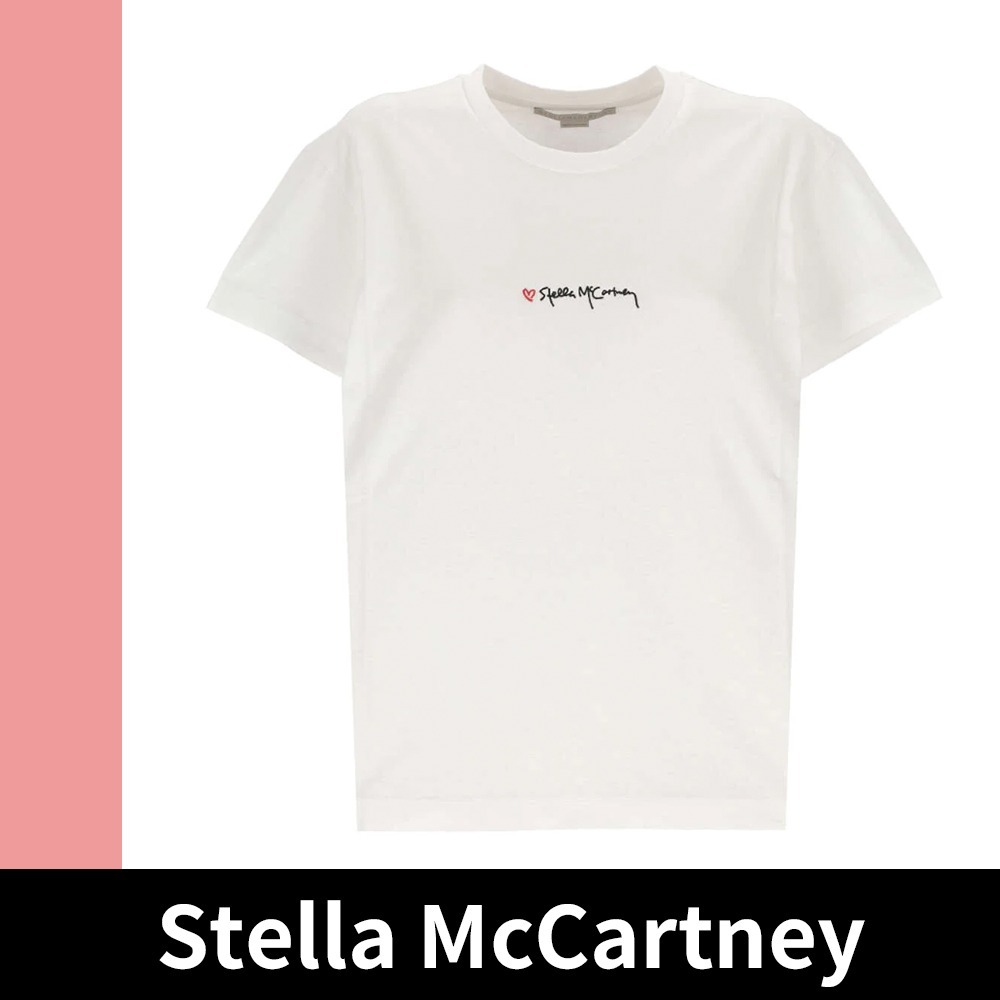 【Stella McCartney】ロゴ刺繍クルーネック T シャツ