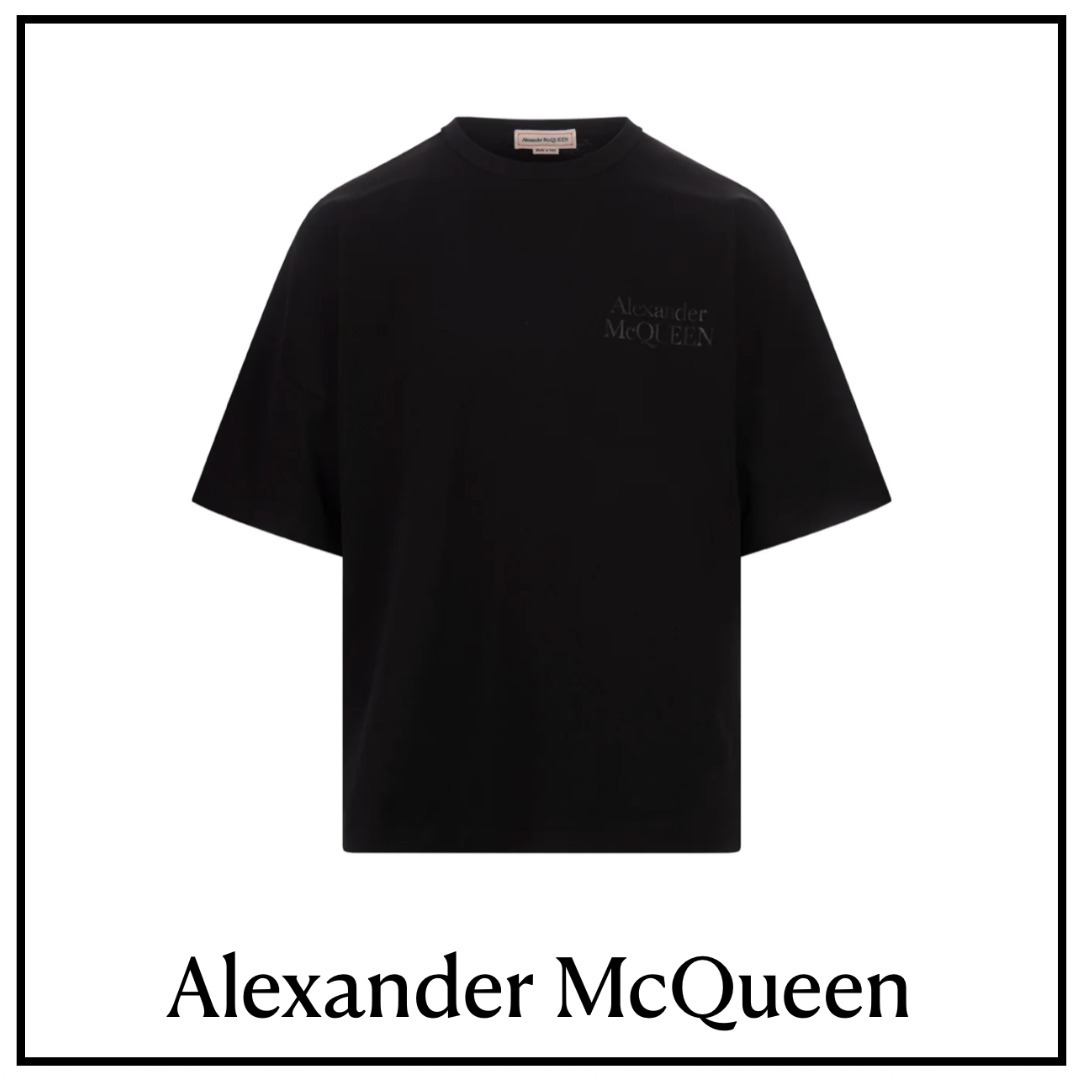 【Alexander McQueen】ロゴ プリント クルーネック T シャツ
