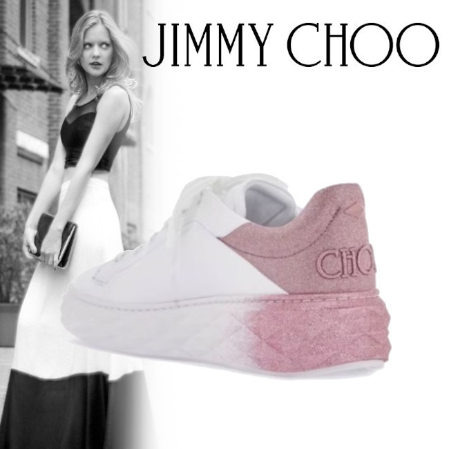 正規店買付【JIMMY CHOO】Maxi/F II グリッタースニーカー
