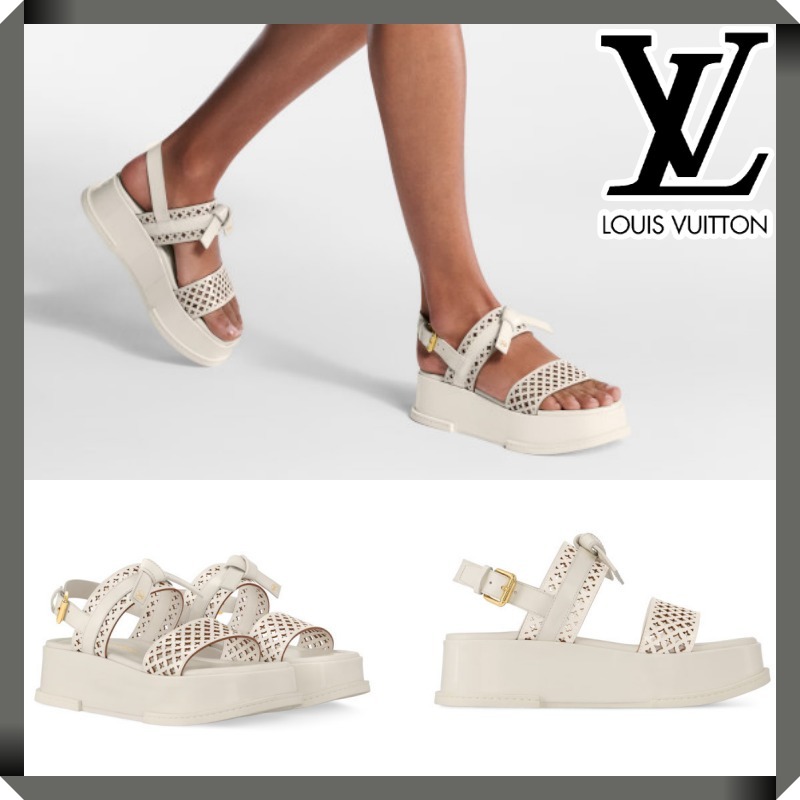 Louis Vuitton◆マヤ プラットフォームサンダル モノグラム