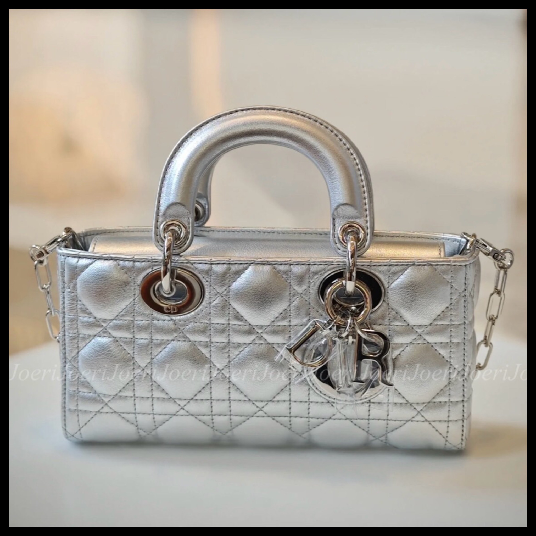 【メタリック可愛い♡】Dior Lady D-Joy バッグ