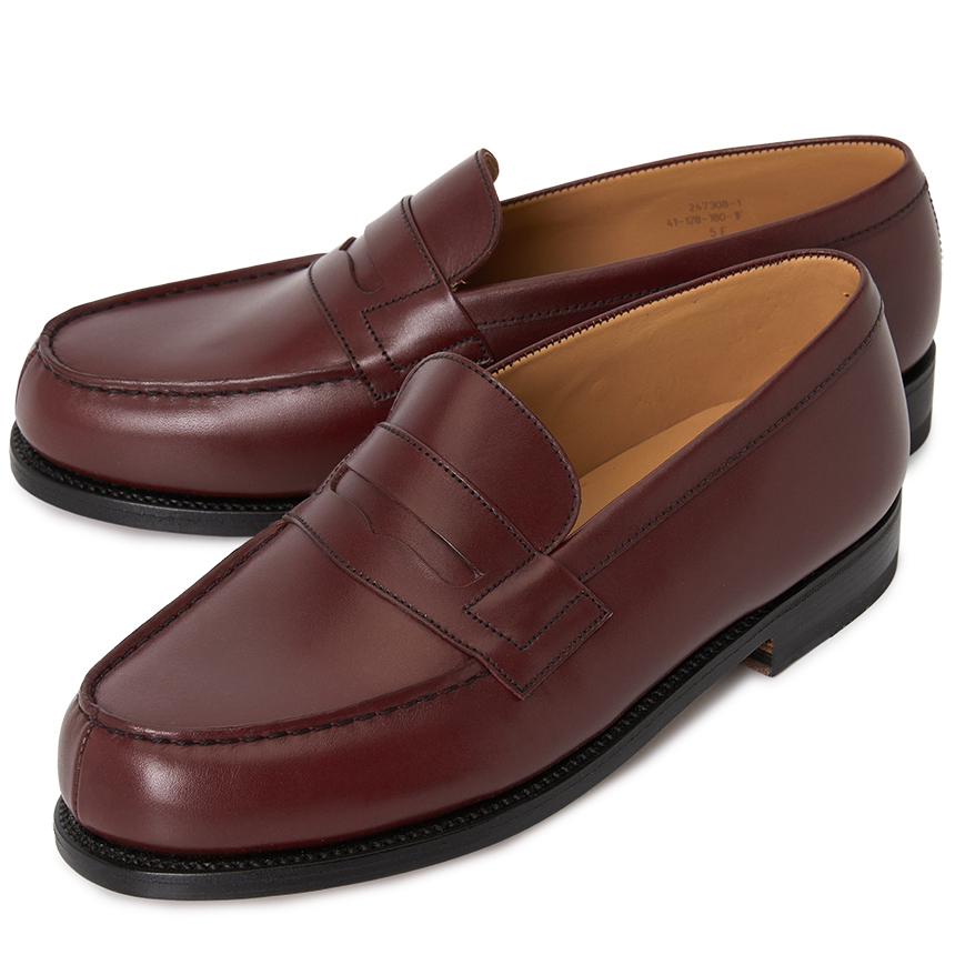 J.M. WESTON メンズ ローファー 11411281801F E BURGUNDY