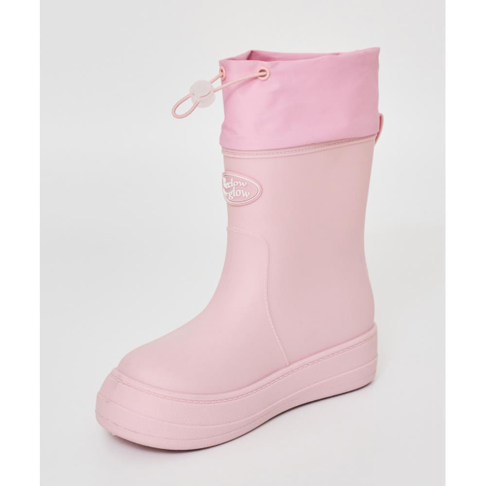◆reclow◆ RC RERAIN SHIRRING BOOTS PINK