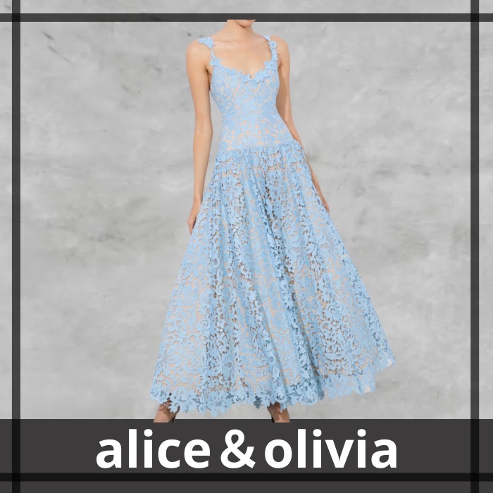 【alice＆olivia】ANABELLA ドロップ ウエスト ドレス