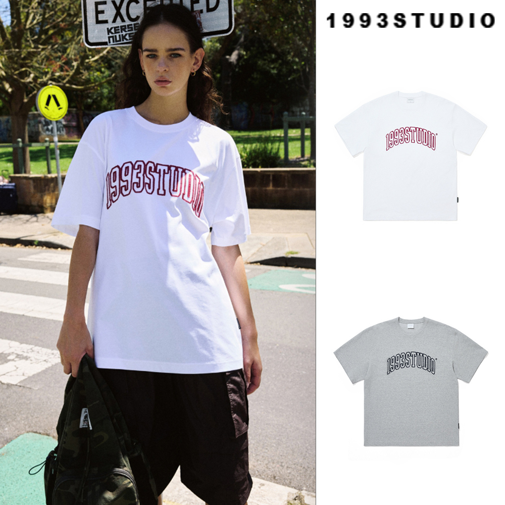 【1993studio】25SS★ Authentic Logo Embroidered T-Shirt