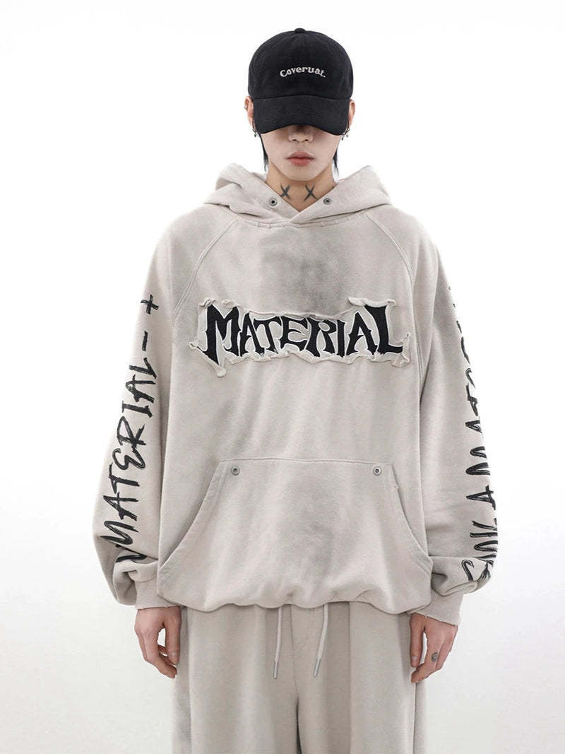 新作SALE【MR NEARLY】damage word hoodie gm15620 パーカー