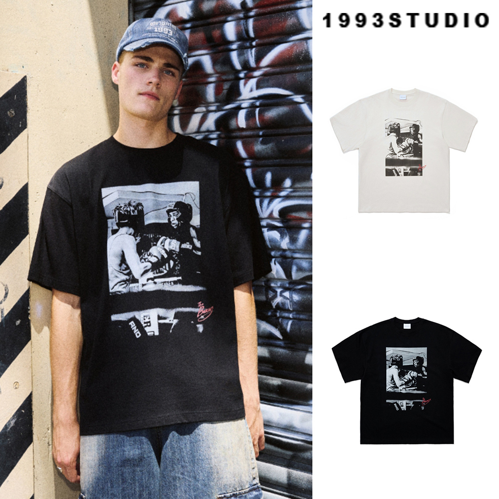 【1993studio】25SS★ Boxing Club Vintage Graphic T-Shirt