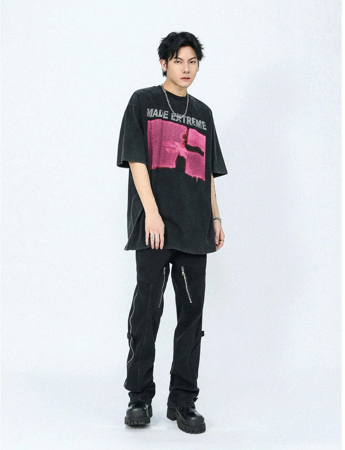 新作【MR NEARLY】star back printed T-shirt gm15522 Tシャツ