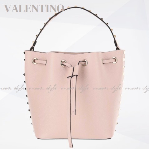 Valentino ヴァレンチノ☆スタッズ レザー ハンドバッグ