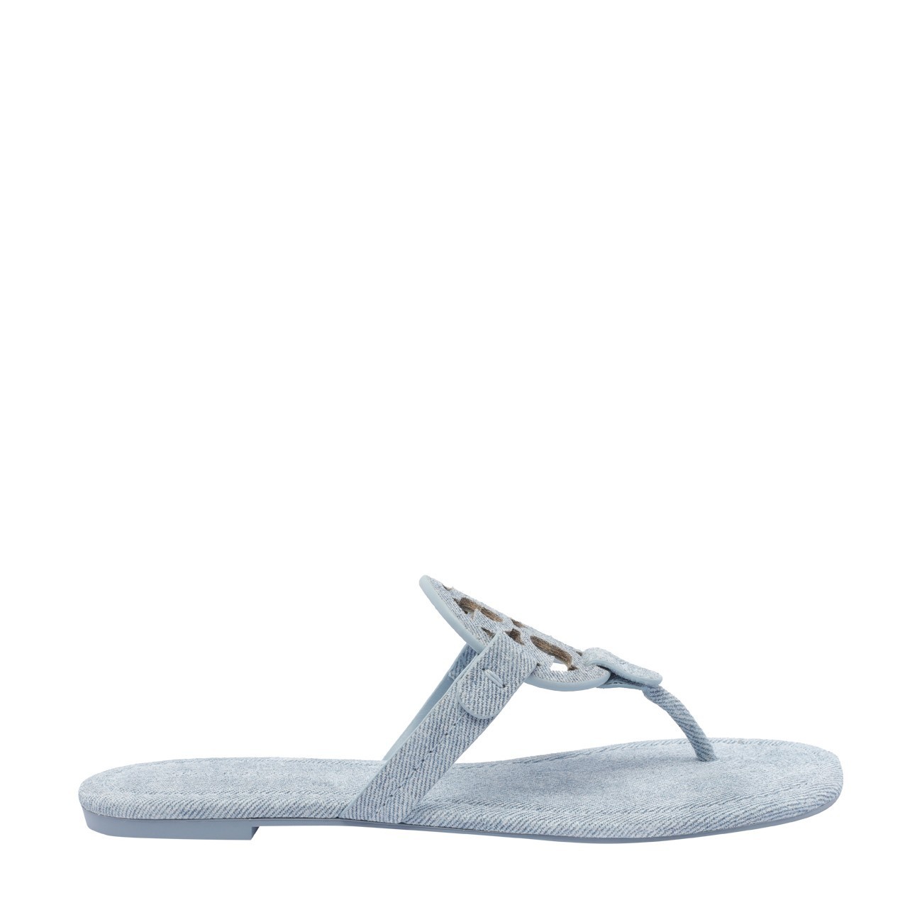 サンダル・ミュール Tory Burch PRINTED SUEDE MILLER THONG SANDALS