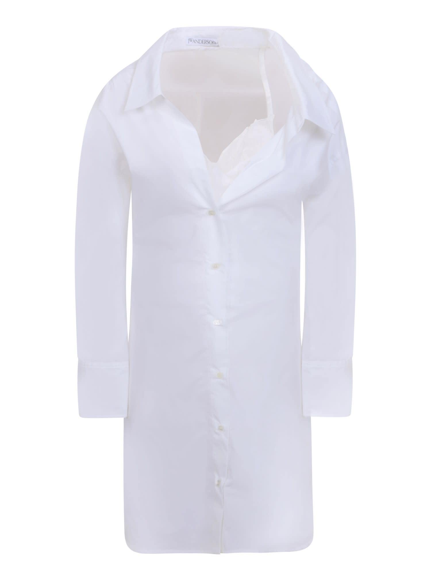 【送料&関税込】J.W. Anderson Lace Detail Shirt Dress