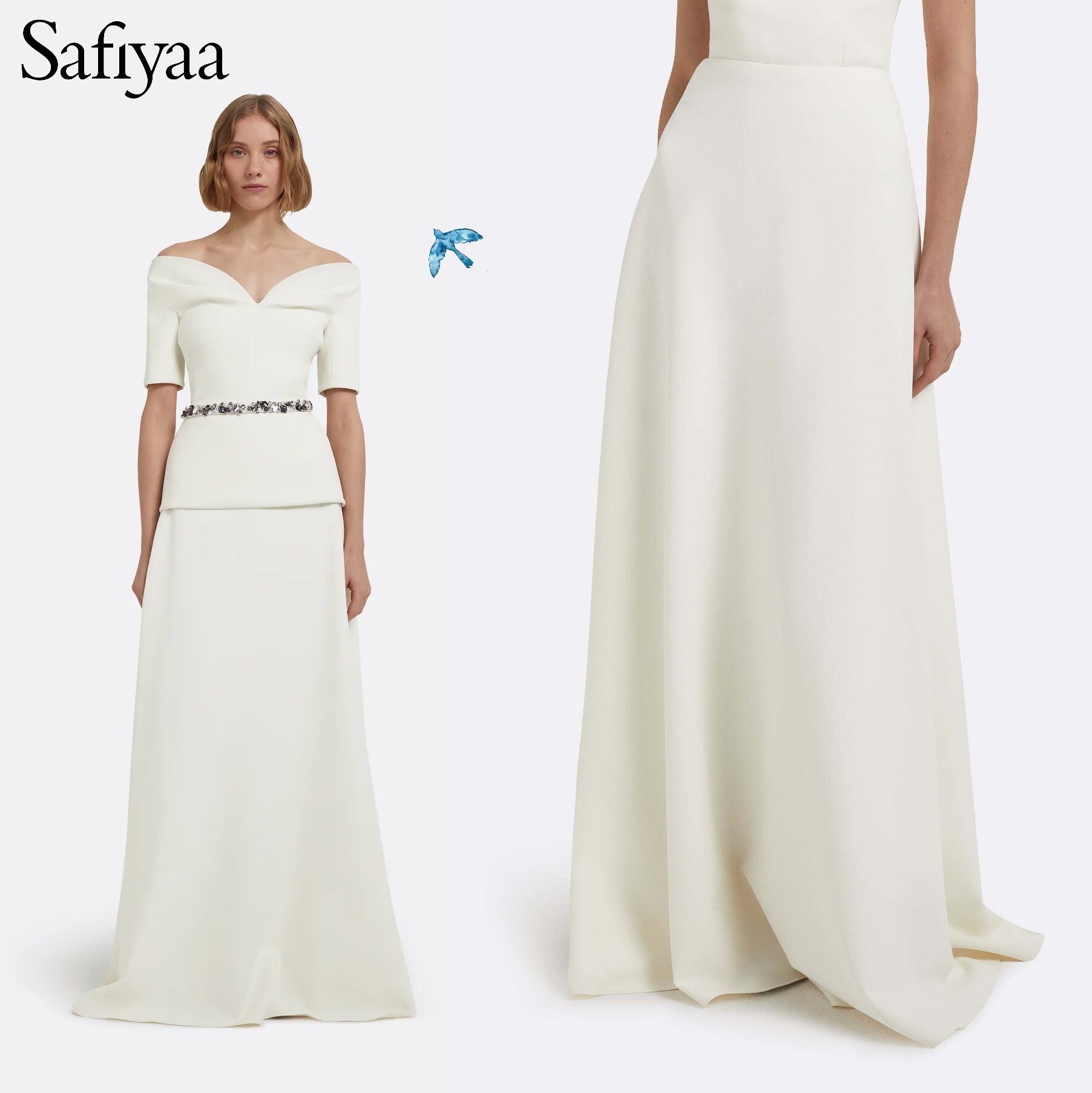 国内発| Safiyaa サーキュラー ハイウエスト ロングスカート