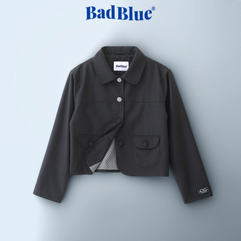 ●Bad Blue● Endot Blazer Jacket (Charcoal)