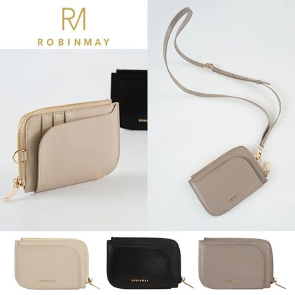追跡有★ROBINMAY スリム 本革 シンプル カードケース レザー ROBINMAY(ロビンメイ) カードケース・名刺入れ