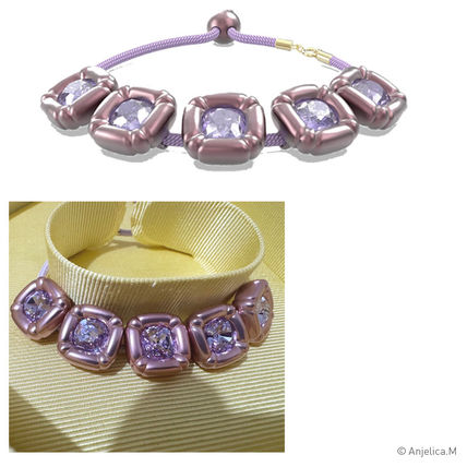 当店在庫してます！ パープル（紫）系 SWAROVSKI(スワロフスキー) ブレスレット アクセサリー