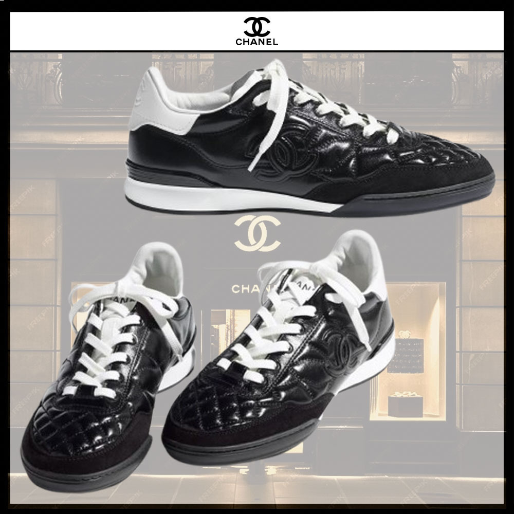 ◆シンプルで可愛い◆【CHANEL】 スニーカー キルティング