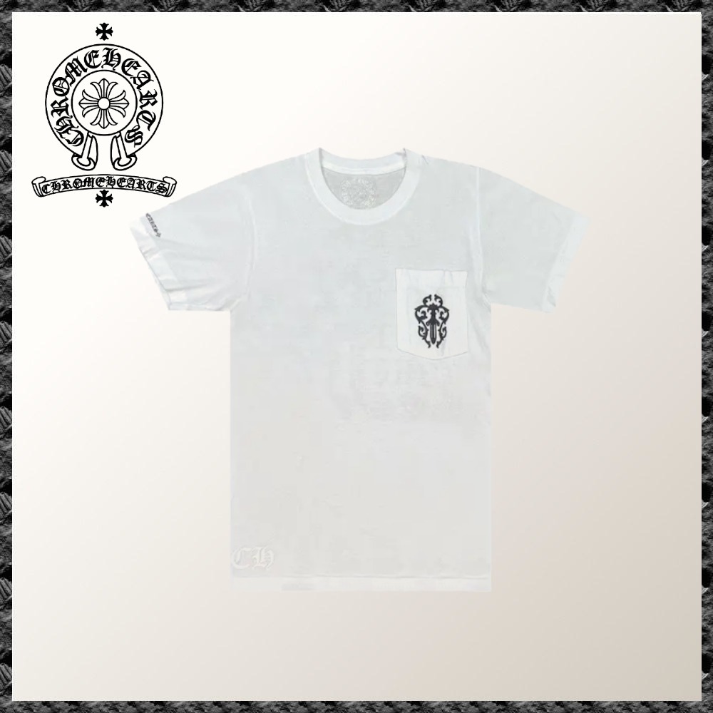 希少品◆CHROME HEARTS◆ダガー ポケット付き Tシャツ ホワイト