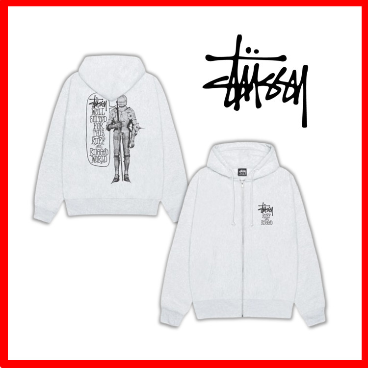 ★【STUSSY】★Stussy Well Suited Zip Hoodi.e★Ash Heather★
