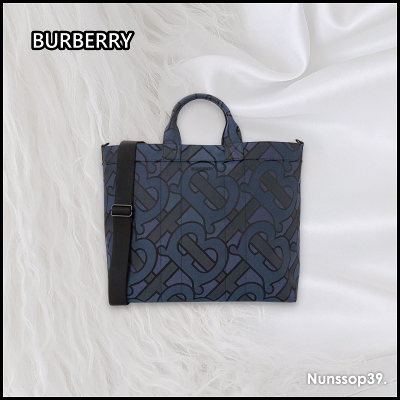 《BURBERRY》 ロゴ トート ショルダーバッグ