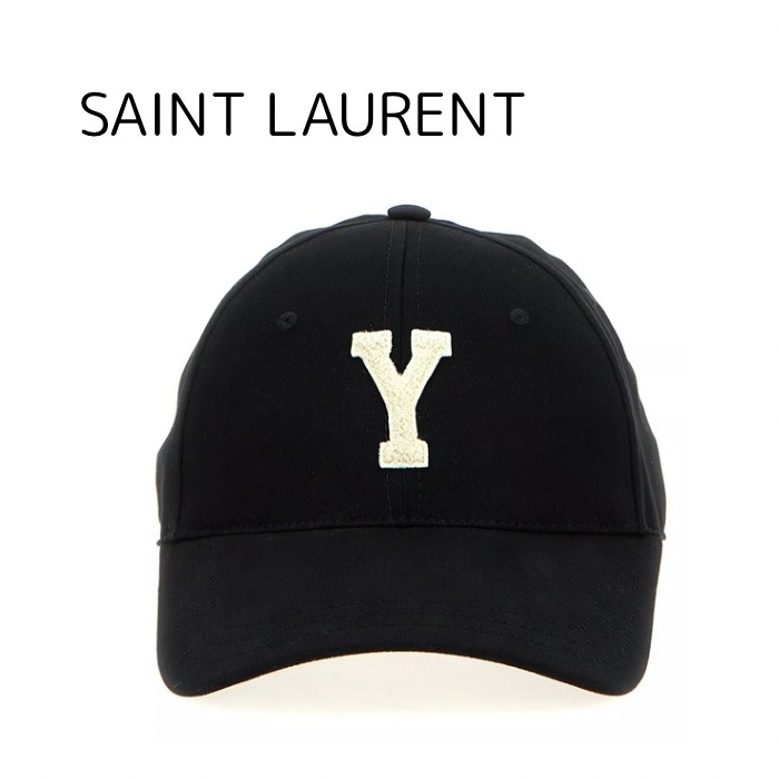 関税込★SAINT LAURENT★Y バーシティ キャップ